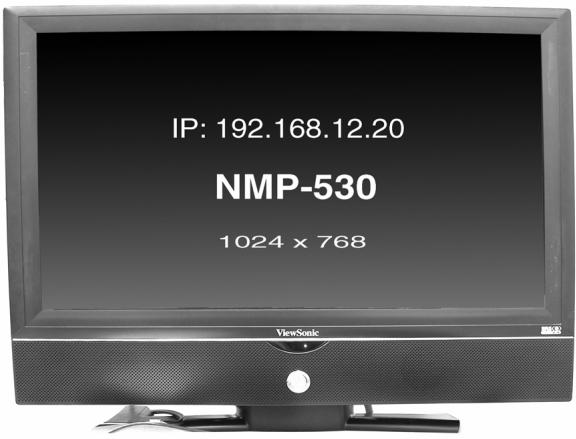 VIEWSONIC NMP-530 - TURN POWER ON - 2