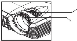 VIEWSONIC PJD5223 - Adjusting the Projector Zoom and Focus - 1