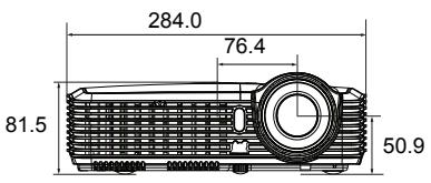 VIEWSONIC PJD5223 - Dimensions - 2