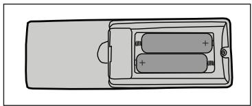 VIEWSONIC PJD5223 - Installing the Batteries - 2