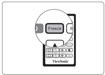VIEWSONIC PJD5352 - Freezing the image - 1