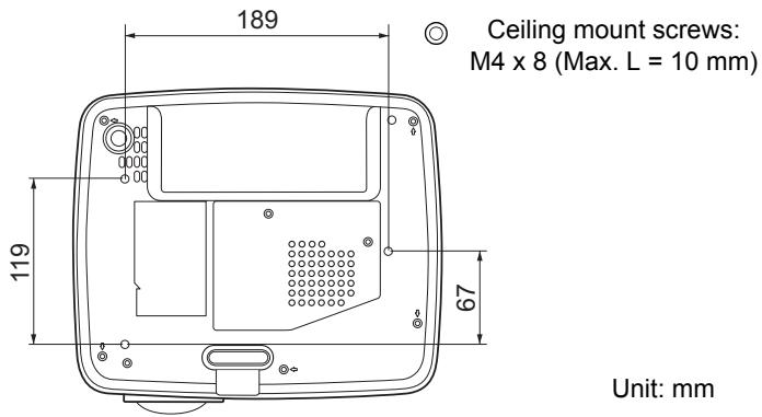 VIEWSONIC PJD5352 - Ceiling mount installation - 1