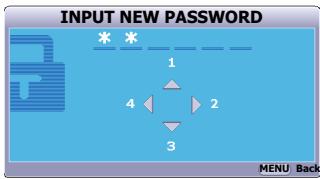 VIEWSONIC PJD5352 - Setting a password - 2