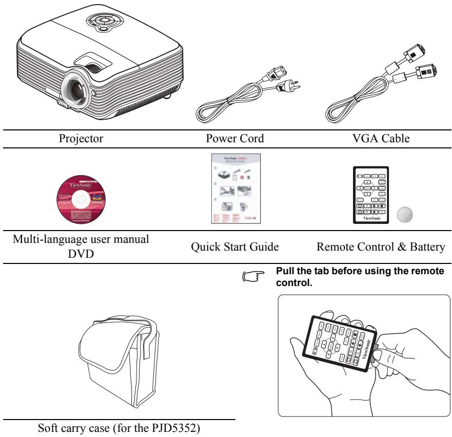 VIEWSONIC PJD5352 - Standard accessories - 2
