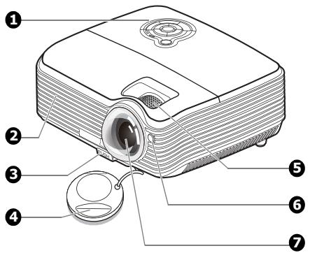 VIEWSONIC PJD5352 - Front/upper side - 1