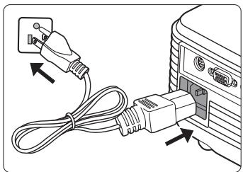 VIEWSONIC PJD5352 - Starting up the projector - 1