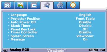VIEWSONIC PJD5352 - Using the menus - 3