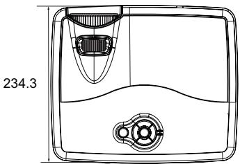 VIEWSONIC PJD5523W - Dimensions - 1