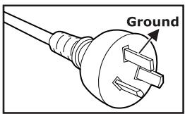 VIEWSONIC PJD5523W - Notes on the AC Power Cord - 1