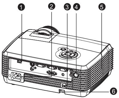 VIEWSONIC PJD6211 - Rear View - 1