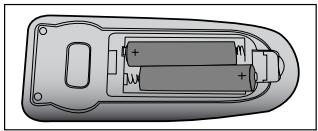 VIEWSONIC PJD6240 - Installing the Batteries - 2