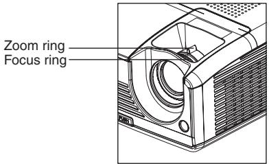 VIEWSONIC PJD6240 - Adjusting the Projector Zoom and Focus - 1