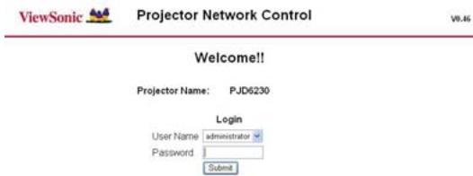VIEWSONIC PJD6240 - If the Administrative & User password is enabled - 1