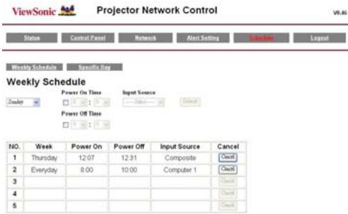 VIEWSONIC PJD6240 - Schedule - 1