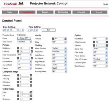 VIEWSONIC PJD6240 - Status Information: - 2