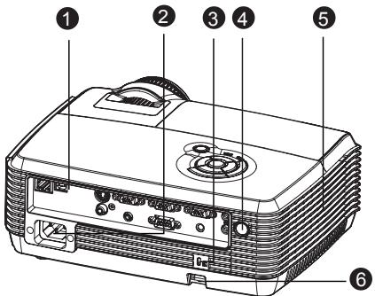 VIEWSONIC PJD6241 - Rear View - 1