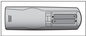VIEWSONIC PJD6241 - Installing the Batteries - 2
