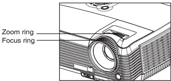 VIEWSONIC PJD6251 - Adjusting the Projector Zoom and Focus - 1