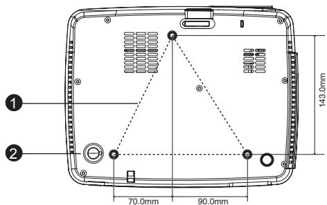 VIEWSONIC PJD6251 - Bottom View - 1