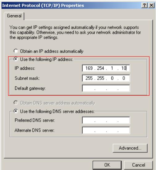 VIEWSONIC PJD6251 - Set your PC's IP address, and click OK. - 1