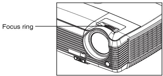 VIEWSONIC PJD6381 - Adjusting the Projector Focus - 1