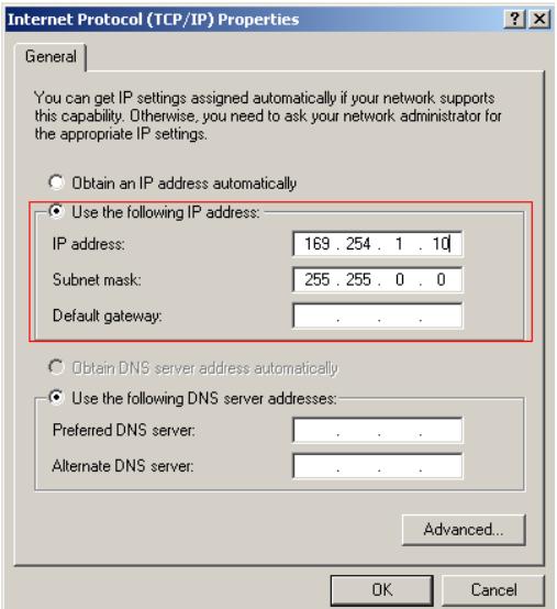 VIEWSONIC PJD6381 - Set your PC's IP address, and click OK. - 1