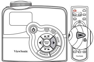 VIEWSONIC PJD7583WI - Locking control keys - 1