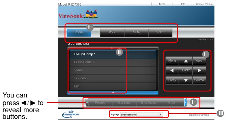 VIEWSONIC PJD7583WI - About Crestron control - 1