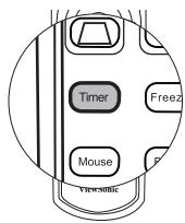 VIEWSONIC PJD7583WI - Setting the presentation timer - 1