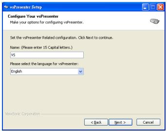VIEWSONIC PJD7583WI - Downloading and installing vsPresenter - 1