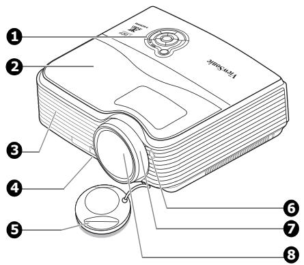 VIEWSONIC PJD7583WI - Front/upper side - 1