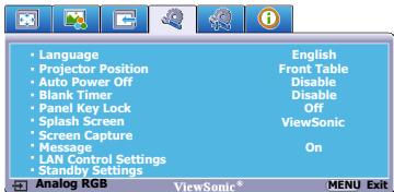 VIEWSONIC PJD7583WI - Using the menus - 3