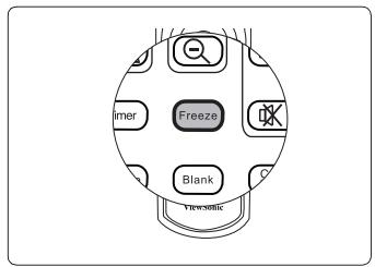 VIEWSONIC PJD7583WI - Freezing the image - 1