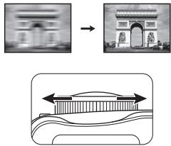 VIEWSONIC PJD7583WI - Fine-tuning the image clarity - 1