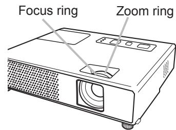 VIEWSONIC PJL3211 - Adjusting the zoom and focus - 1