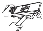 VIEWSONIC PJL3211 - Cleaning the air filter - 1