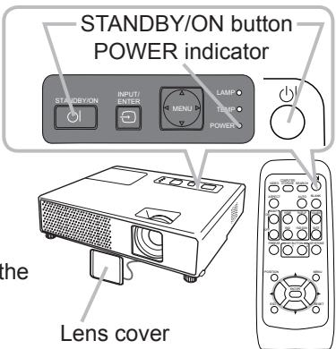 VIEWSONIC PJL3211 - Turning on the power - 1