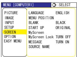 VIEWSONIC PJL3211 - SCREEN Menu - 1