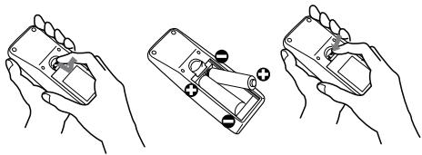 VIEWSONIC PJL3211 - Putting batteries - 1