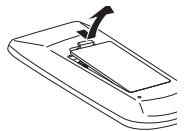 VIEWSONIC PJL6223 - Remote Control Battery Installation - 1