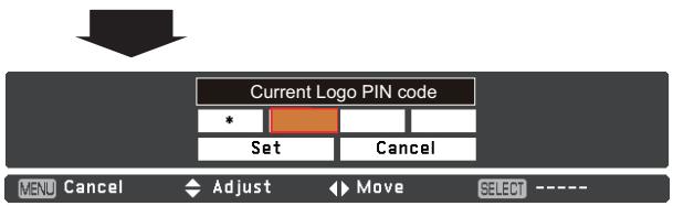 VIEWSONIC PJL6223 - Logo PIN code change - 5
