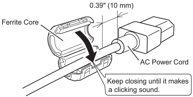 VIEWSONIC PJL6223 - Using the Ferrite Core - 1