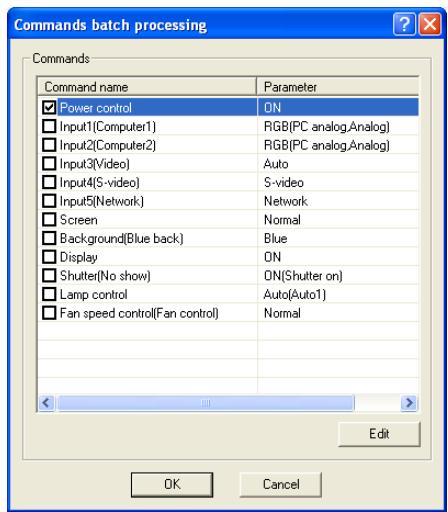 VIEWSONIC PJL6223 - Setting commands batch processing for multiple targets - 1