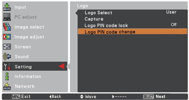 VIEWSONIC PJL6223 - Logo PIN code change - 4