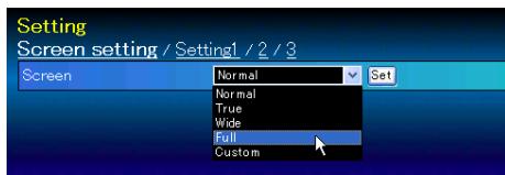 VIEWSONIC PJL6223 - Screen setting - 1