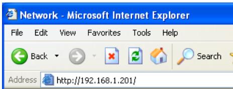 VIEWSONIC PJL6223 - [1] Enter the IP address - 1