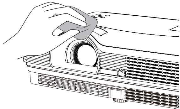 VIEWSONIC PJL6223 - Cleaning the Projector Cabinet - 1