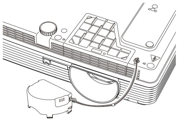 VIEWSONIC PJL6223 - Attaching the Lens Cap - 1