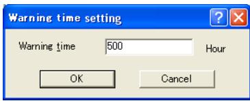 VIEWSONIC PJL6223 - Setting up the warning value - 2