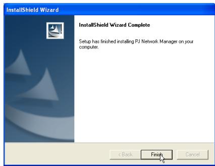VIEWSONIC PJL6223 - PJ Network Manager installation - 5